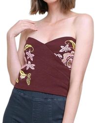 Umgee - Beaded & Embroidered Crop Top - Lyst