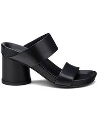 Agl Attilio Giusti Leombruni - Jane H Croisette Leather Slide - Lyst