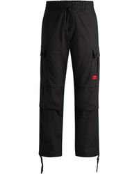 HUGO - Regular-Fit Cargo Trousers - Lyst