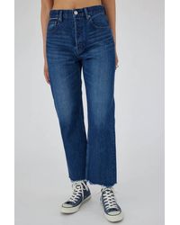 Moussy - Corcoran Wide Straight Leg Jeans - Lyst