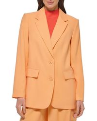 DKNY - Woven Long Sleeves Two-button Blazer - Lyst
