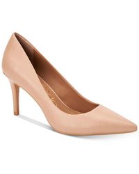 Calvin Klein - Gayle Leather Pointed Toe Heels - Lyst