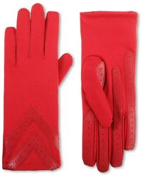 Isotoner - Smartdri Chevron Stretch Touchscreen Gloves - Lyst