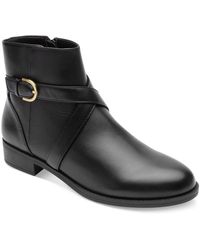 Rockport - Vicky Leather Criss-Cross Ankle Boots - Lyst