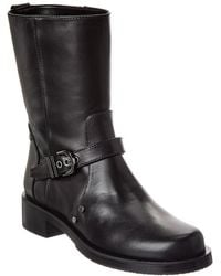 Stuart Weitzman - Maverick Leather Bootie - Lyst