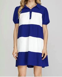 She + Sky - Color Block Tiered Dress - Lyst