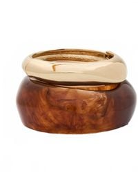 Shashi - Tortoise Bangle Bracelet Set - Lyst
