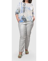 Alembika - Pinstripe Iconic Stretch Jeans - Lyst