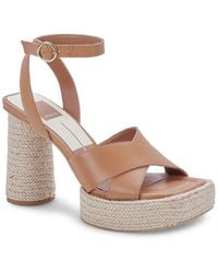 Dolce Vita - Arlow Leather Ankle Strap Espadrilles - Lyst