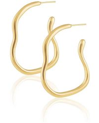 Sahara - Orah Hoop Earrings - Lyst