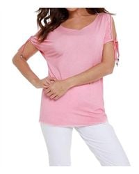 Angel - Beaded Cold Shoulder Top - Lyst