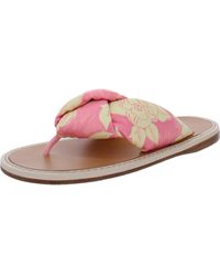 Miu Miu - Nappa St. Rosa 1 Leather Floral Thong Sandals - Lyst