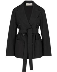 Setchu - Tailored Jacket With Classic Collar And Streamlined Silhouette - Lyst