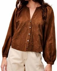 FRNCH - Pensee Glace Blouse - Lyst