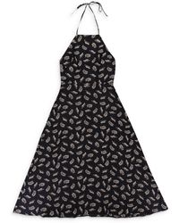 HVN - Leopard Print Halter Gown - Lyst