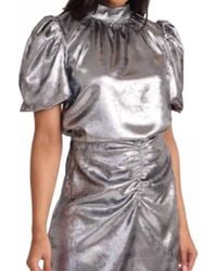 S'Edge - Metallic Carmen Top - Lyst