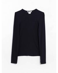 Tibi - Ribbed Crewneck Pullover Tee - Lyst