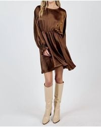 Sadie & Sage - Warm Tea Dolman Sleeve Mini Dress - Lyst