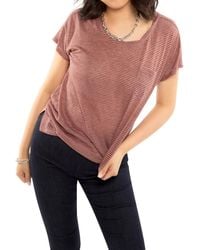 ON THIS DAY - Linen Stripe Pocket Tee - Lyst