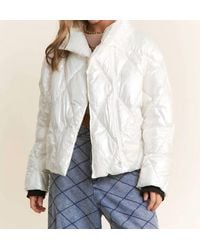 J.Nna - Joey Quilted Mock Neck Puffer Jacket - Lyst