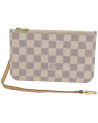 Louis Vuitton - Neverfull Pouch Canvas Clutch Bag (pre-owned) - Lyst