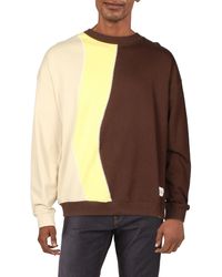 Native Youth - Cotton Colorblock Crewneck Sweater - Lyst