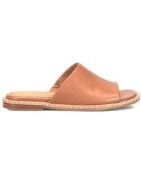 Söfft - Noble Ii Sandals Tan Leather Open Toe Slip On Slide Hawk614 - Lyst