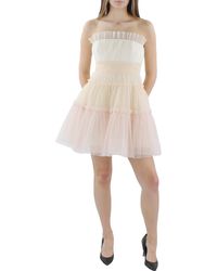 BCBGMAXAZRIA - Tiered Ruffle Cocktail And Party Dress - Lyst