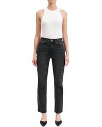 DAZE - Smarty High Rise Slim Straight Jeans - Lyst