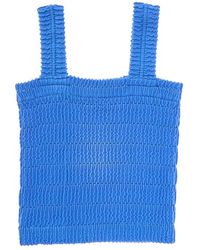 Vintage Havana - Seamless Crinkle Square Neck Tank - Lyst