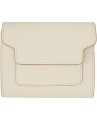 Marni - Saffiano Leather Trifold Wallet - Lyst