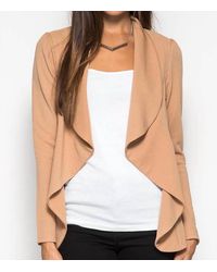 She + Sky - Textured Knit Blazer - Lyst