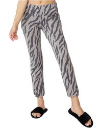 Monrow - Zebra jogger Sweatpants - Lyst