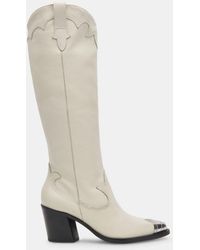Dolce Vita - Kamryn Boots Off White Leather - Lyst
