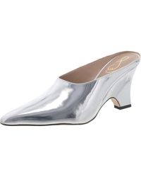 Sam Edelman - Vonn Leather Pointed Toe Mules - Lyst