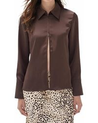 LNA - Jude Collared Blouse - Lyst