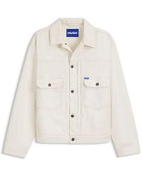 HUGO - Relaxed-Fit Trucker Jacket - Lyst