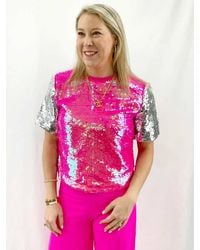 Strut & Bolt - Sequin Crop Top - Lyst