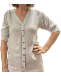 Marble - Reversible Sparkle Cardigan - Lyst