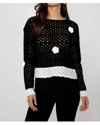 FRANK LYMAN - Embellished Casual Pullover Top - Lyst