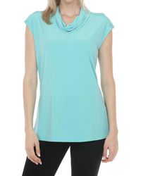 Joseph Ribkoff - Cowl Neck Cap Sleeves Tunic Top - Lyst