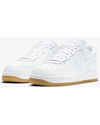 Nike - Air Force 1 '07 Dj2739-100 Sneakers Gum Leather Low Top Shoes - Lyst