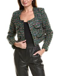 Gracia - Tweed Crop Jacket - Lyst