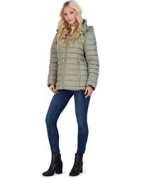 Jessica Simpson Quilted Packable Puffer Coat - Natural
