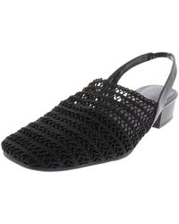 Karen Scott - Carlton Crochet Stacked Heel Slingback Sandals - Lyst