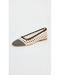 STAUD - Nell Crochet Ballerina Flats - Lyst
