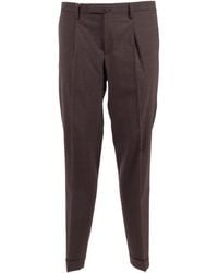 BRIGLIA - Slim Fit Flat Front Straight-Leg Pants - Lyst