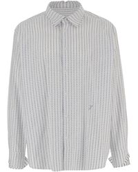 Jacquemus - Striped Cotton Shirt With Classic Collar - Lyst