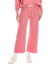 The Great - The Wide Leg Cropped Sweatpant - Lyst