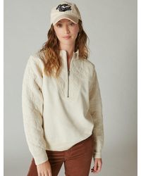 Lucky Brand - Quilted Half Zip Popover - Lyst